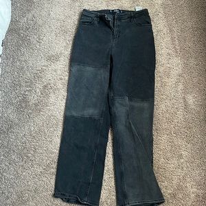Hollister, color block jeans
